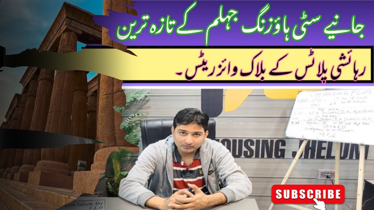 Citi housing jhelum|Residential plots current rates|Block wise @AlviRealestate