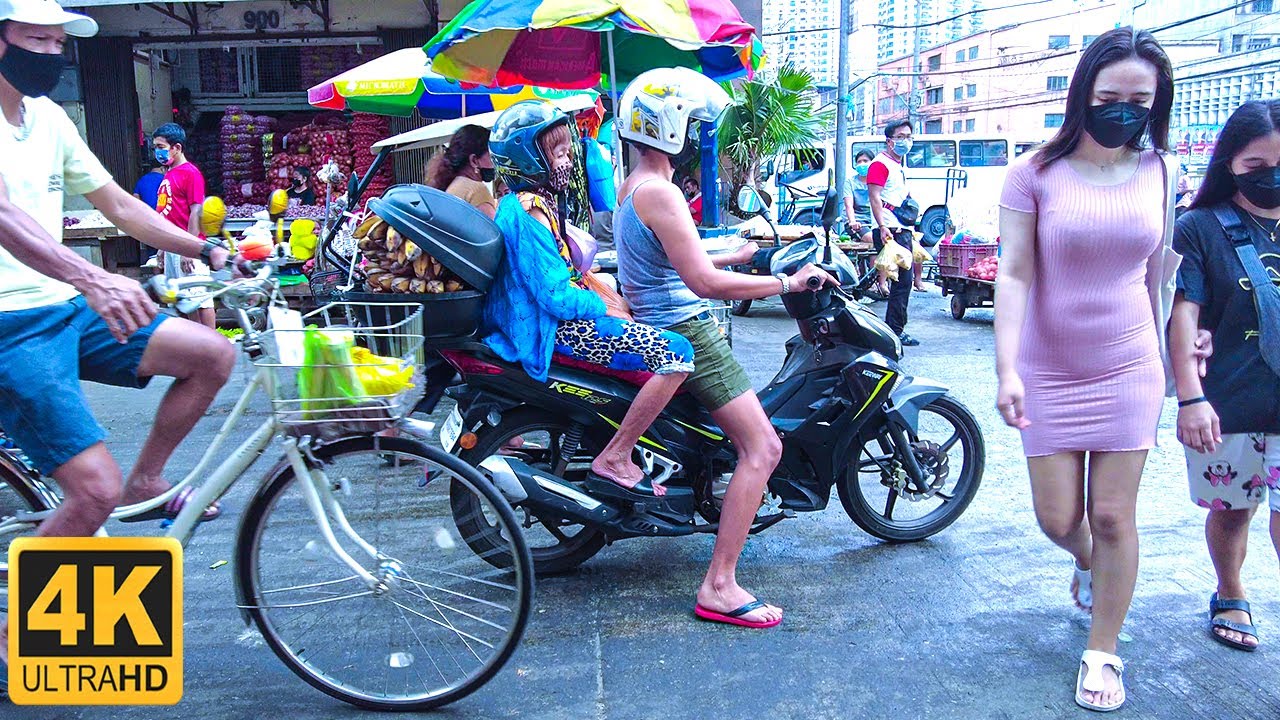 [4K]  Exploring PLAZA LEON  TONDO and ROADSIDE MARKET | Manila Philippines |
