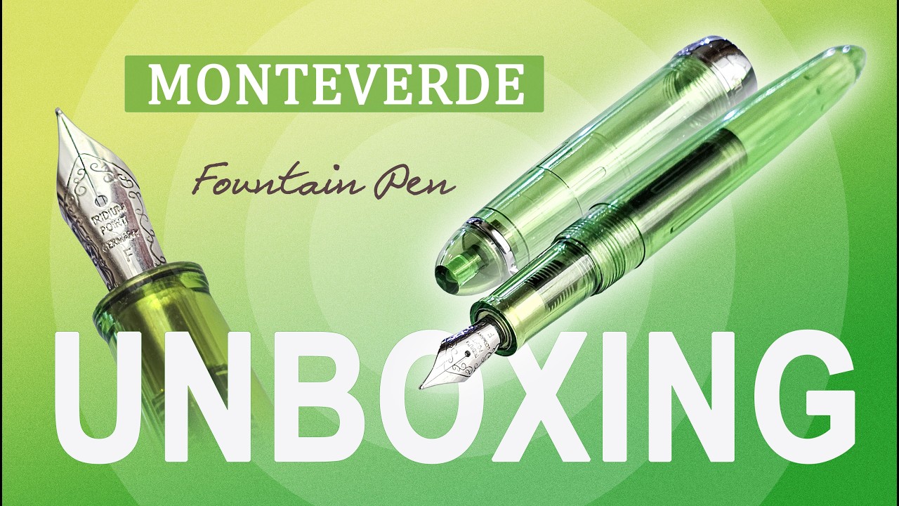 MONTEVERDE Monza Green Fountain Pen Unboxing