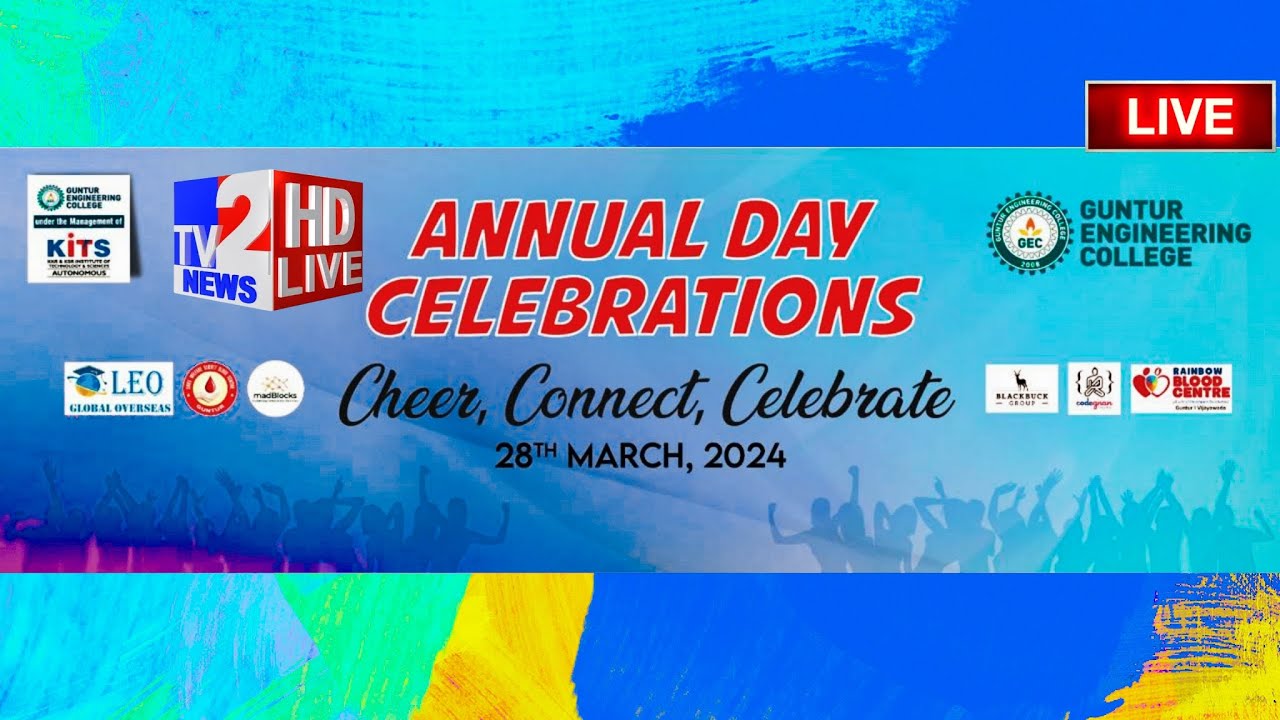 LIVE🔴 :G.E.C ANNUAL DAY CELEBRATIONS || Cheer,Connect,Celebrate.||TV2NEWS
