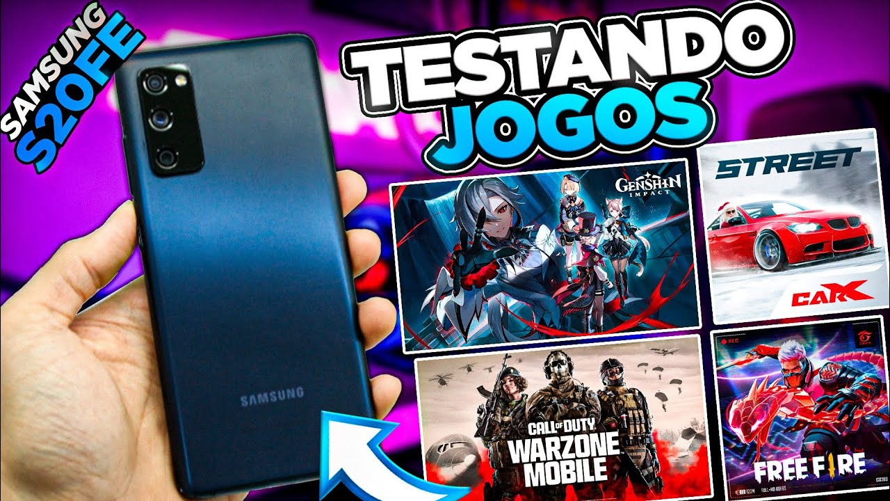 R$1000 REAIS! SAMSUNG GALAXY S20FE - TESTE de JOGOS EM 2024! (RODOU TUDO ?)