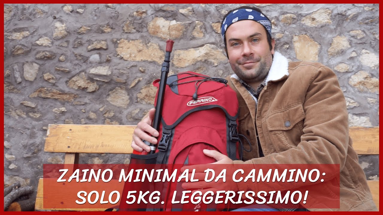 Zaino MINIMALISTA per Cammino di Santiago | SOLO 5KG per 32L