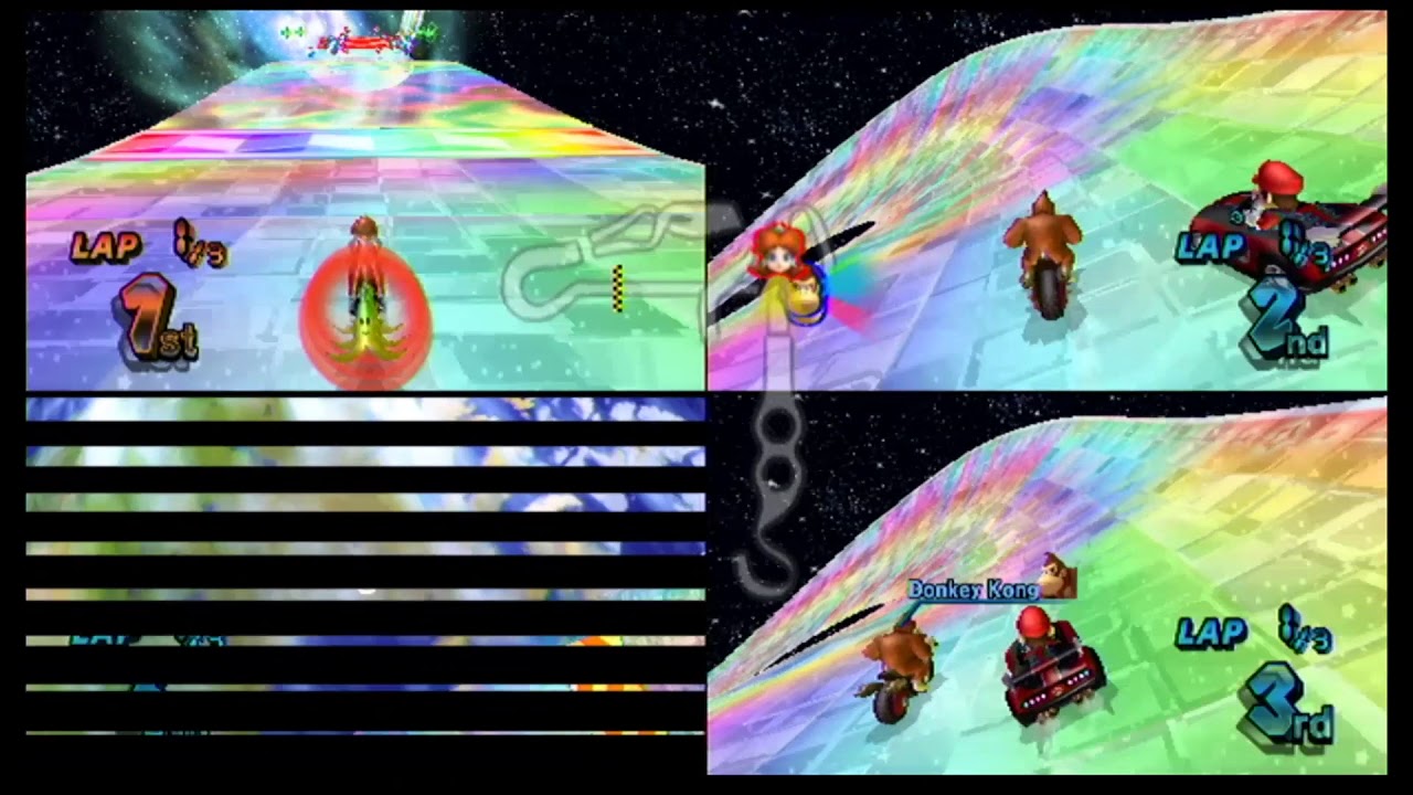 Mario Kart Wii 4 player vs