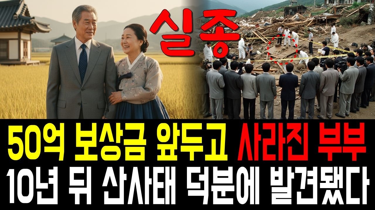 평택 50억 땅부자 노부부 실종.. 10년 후 산골 펜션 마루 밑에서 발견!