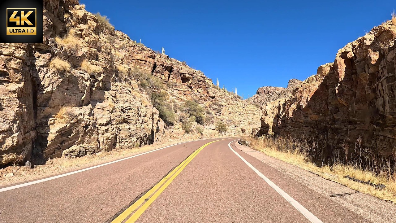 A Scenic Drive on the Catalina Highway in Tucson Arizona in 4K