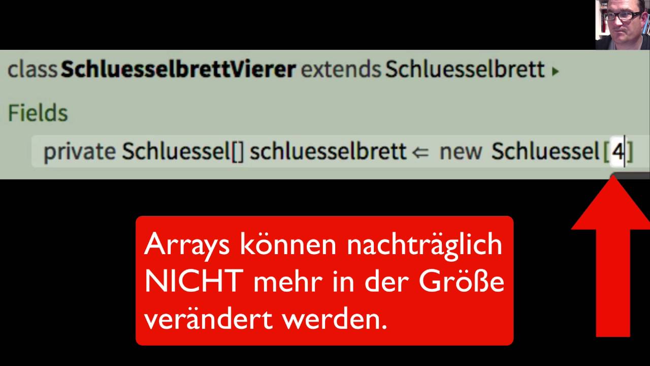 Greenfoot 3, Folge 45: Arrays anlegen und füllen [deutsch]