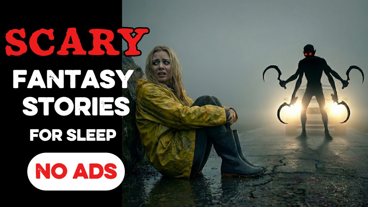 ⚠️ NO ADS ⚠️ 10 HOURS of Dark Fantasy Bedtime Tales | Rainfall Ambience | Black Screen