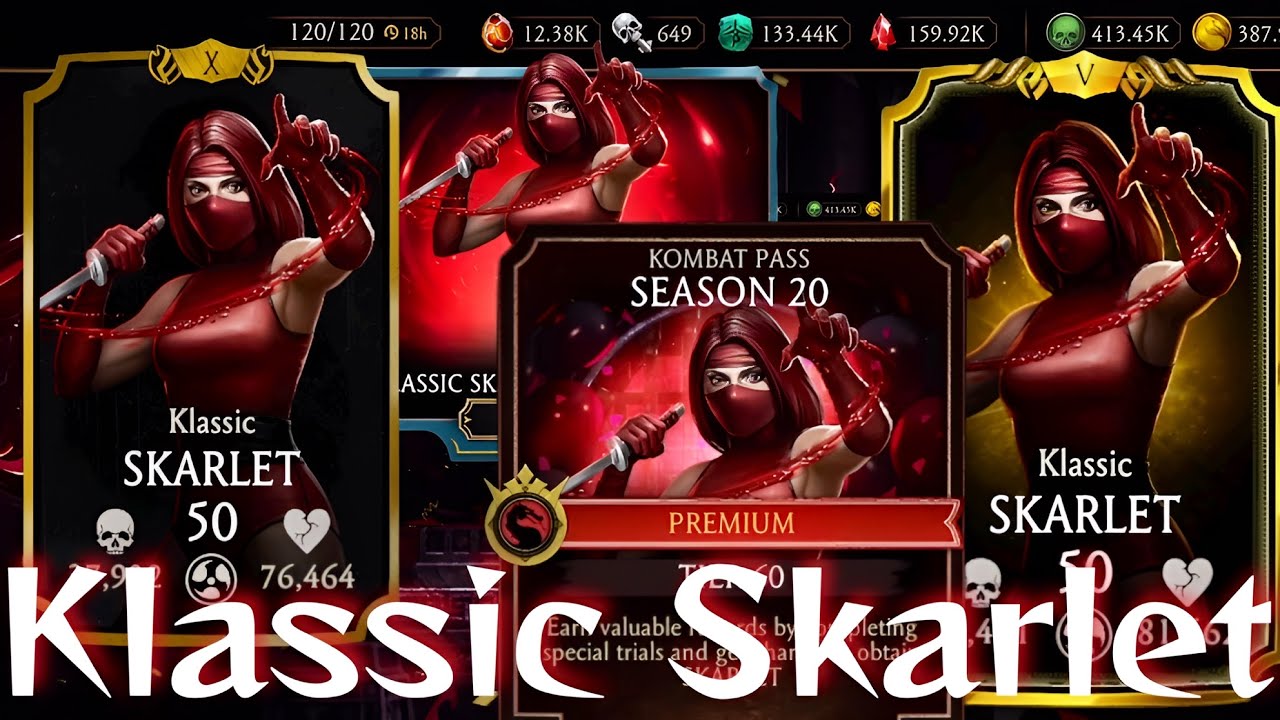 Klassic Skarlet Ascension & Kombat Pass Season 20 | Klassic Skarlet Summon Pack MK Mobile