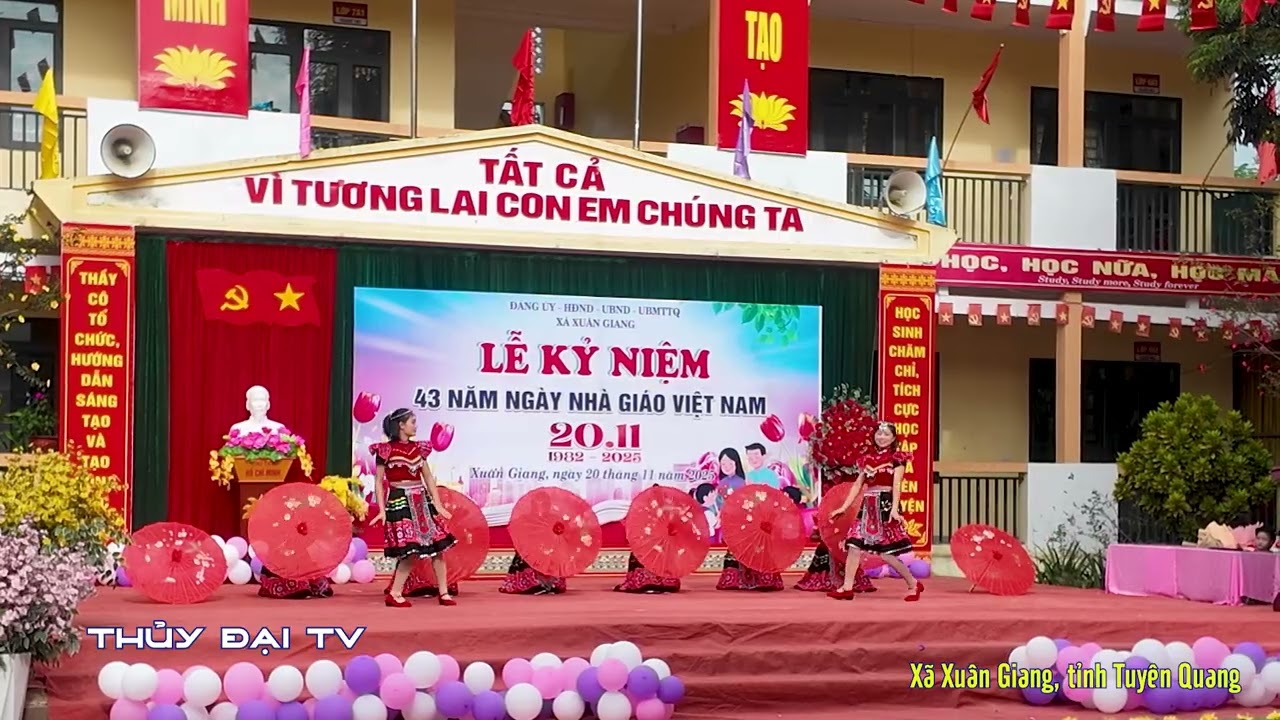 Văn nghệ CMKN 43 năm ng&agrave;y Nh&agrave; gi&aacute;o Việt nam- x&atilde; Xu&acirc;n Giang, tỉnh Tuy&ecirc;n Quang 2025 | Thủy Đại TV