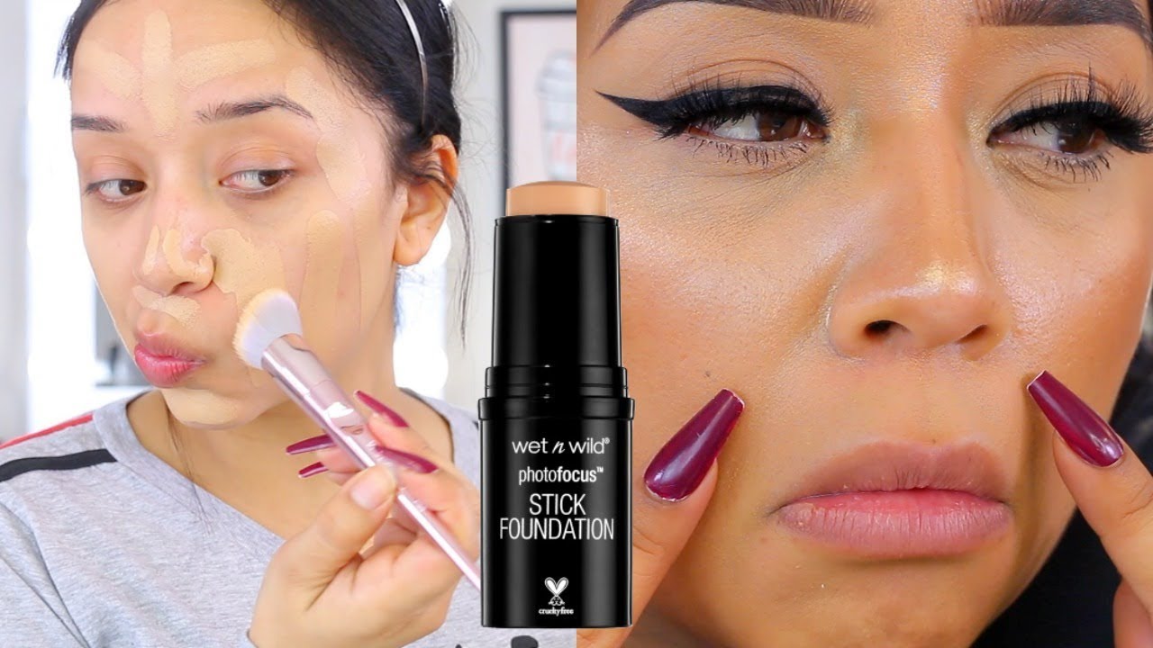 NEW WET N WILD PHOTO FOCUS STICK FOUNDATION | FIRST IMPRESSIONS 8+ HOUR WEAR TEST!!