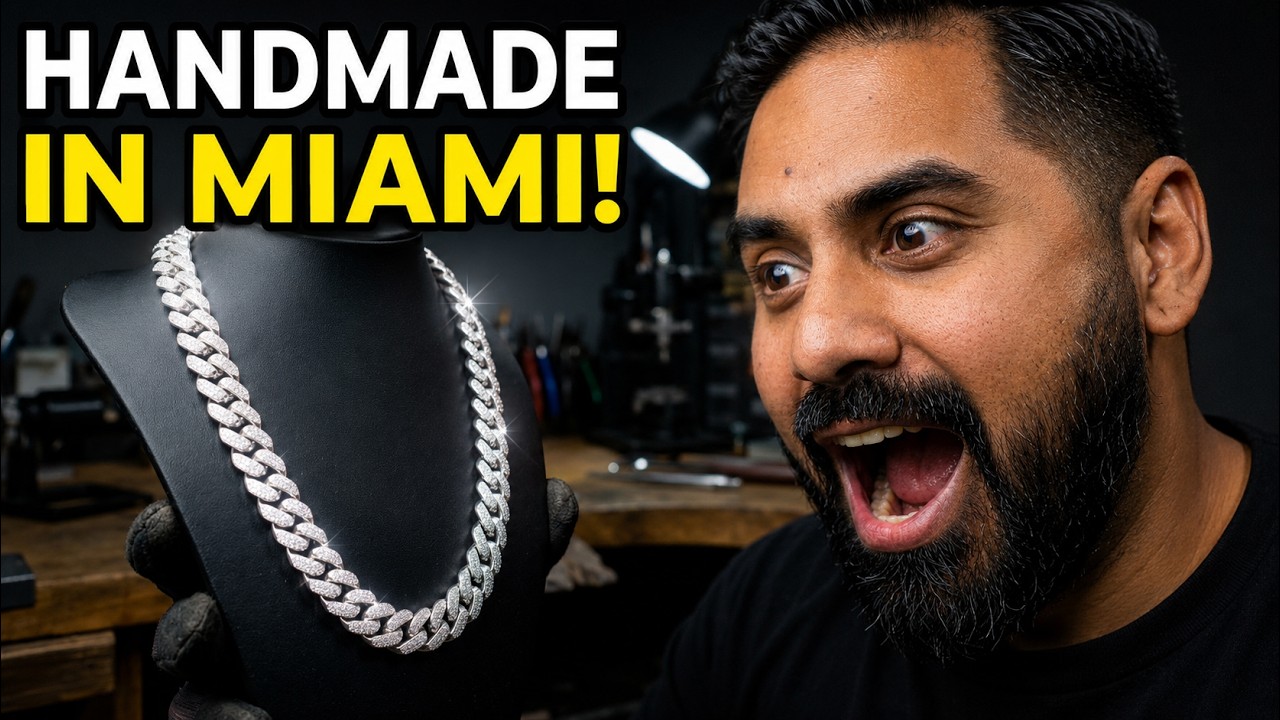 See How This Stunning Silver Cuban Link Chain is Handmade in Miami!