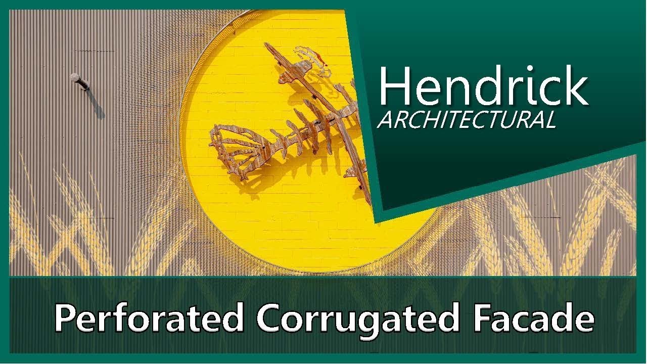 ▶ Perforated Corrugated Cladding -  Architectural Sheet Metal Work