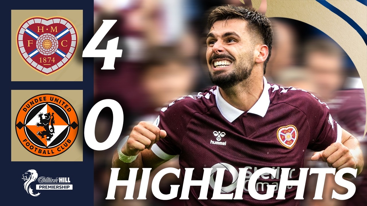 Heart of Midlothian 4-0 Dundee United | HIGHLIGHTS | William Hill Premiership