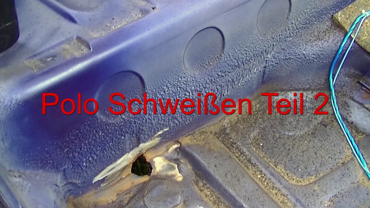 Polo 86c Schweißen für den TÜV  TEIL 2