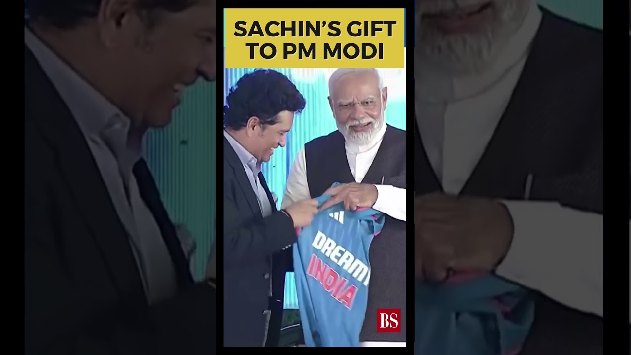 Watch: Sachin Tendulkar Gifts Indian Cricket Team Jersey To PM Modi In Varanasi