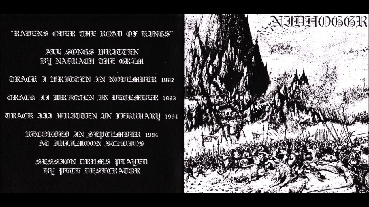 Nidhoggr [FIN] [Raw Black] 1994 - Ravens over the Road of Kings (Full Demo)
