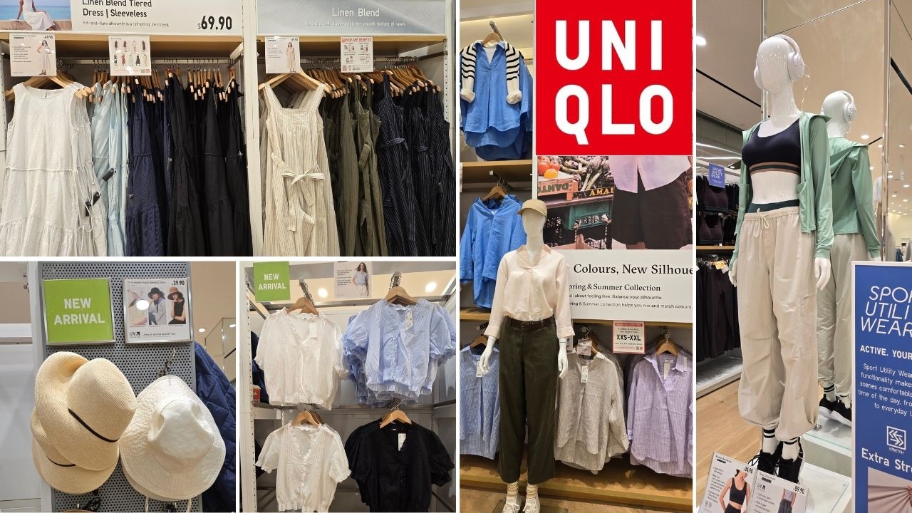 Uniqlo -🌼🚴‍♀️Новая коллекция весенней одежды из льна, хлопка и спортивной одежды, март 2026 г. #u...