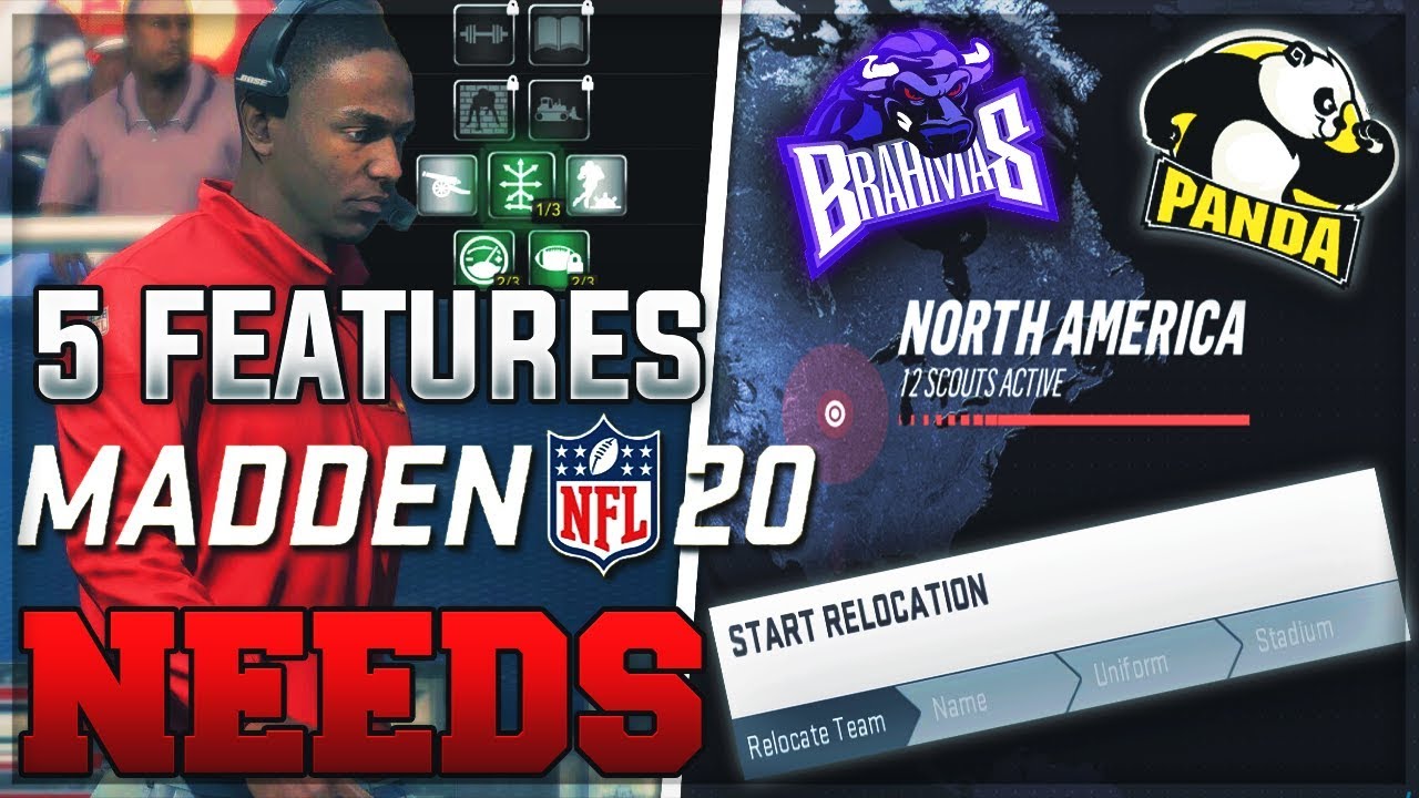 Top 5 Features Madden 20 NEEDS | Madden 20 Features Review