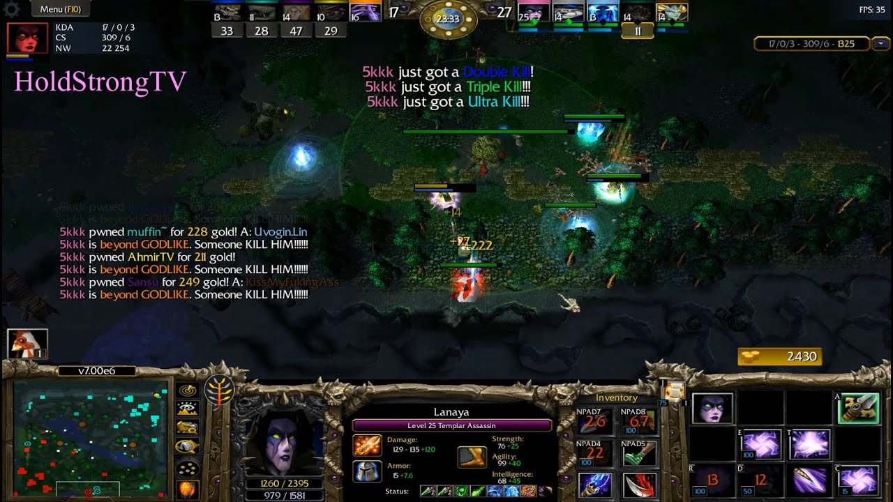 DOTA 1 Templar Assassin Lanaya Beyond GODLIKE #6 + ULTRA KILL