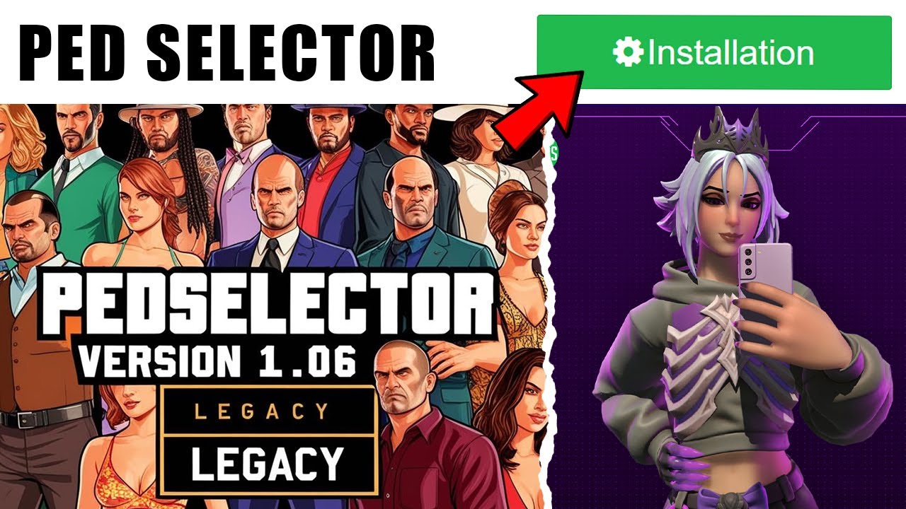 Как установить Ped Selector (2025) для GTA 5 MODS *NEW* Legacy Edition | Полное руководство 🔥