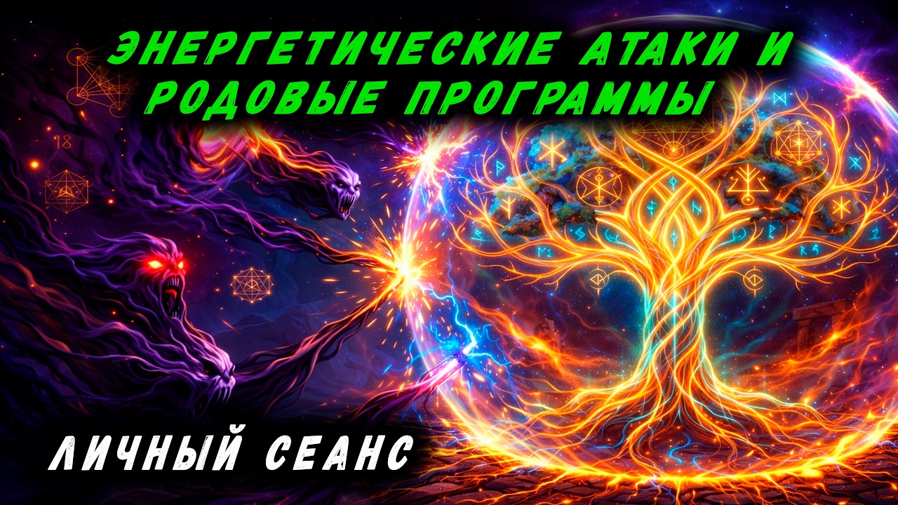 ЭНЕРГЕТИЧЕСКИЕ АТАКИ И РОДОВЫЕ ПРОГРАММЫ | ЛИЧНЫЙ СЕАНС