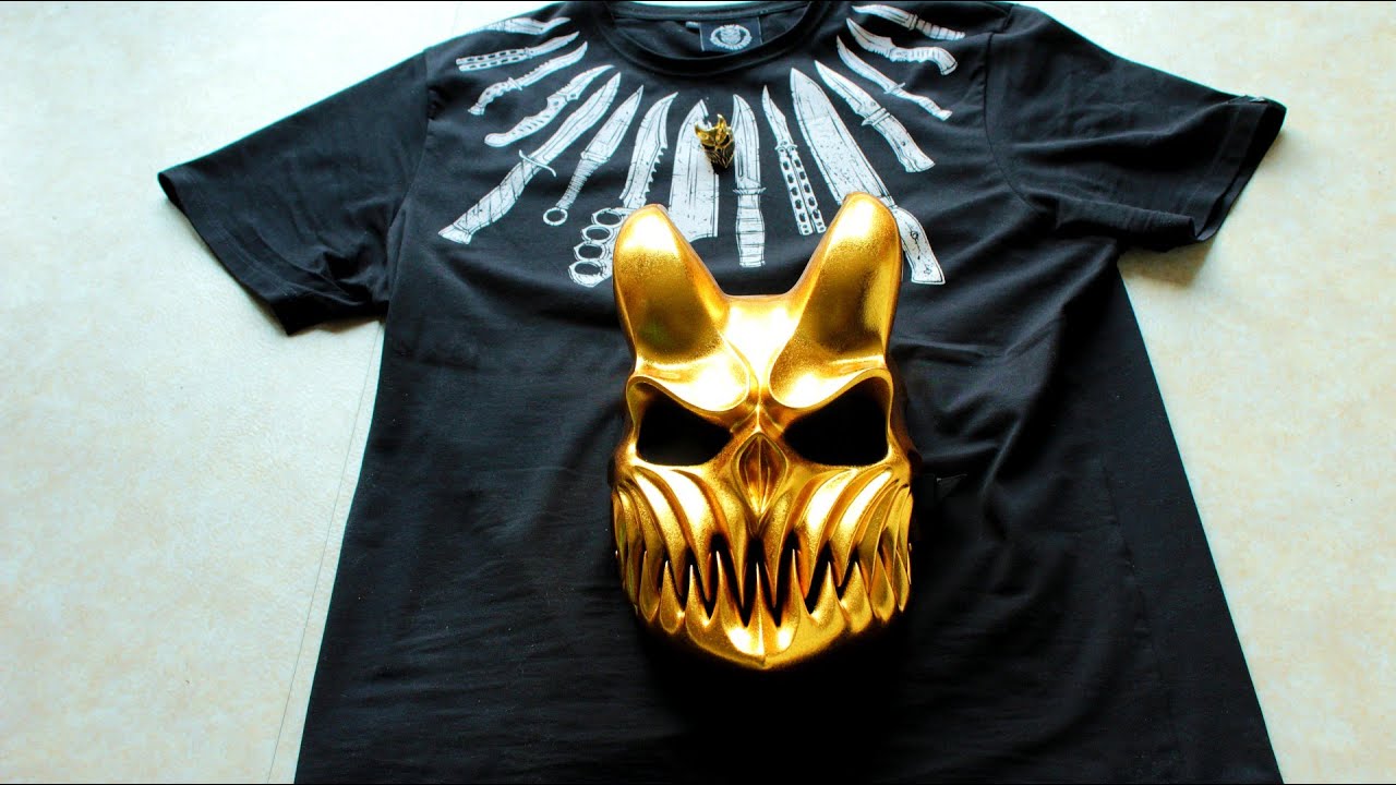 Alex Terrible Russian Hate Wear Review Gold Mask Gold Ring Knife Shirt