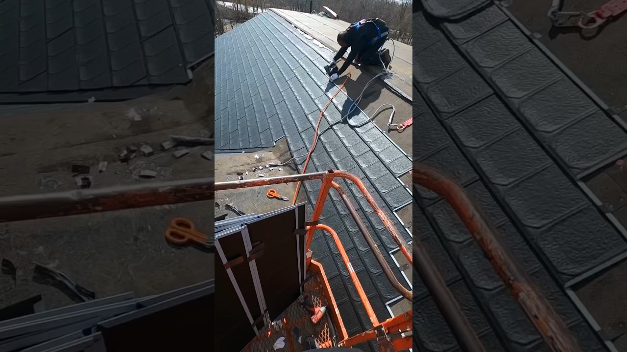 Metal shingles install - POV