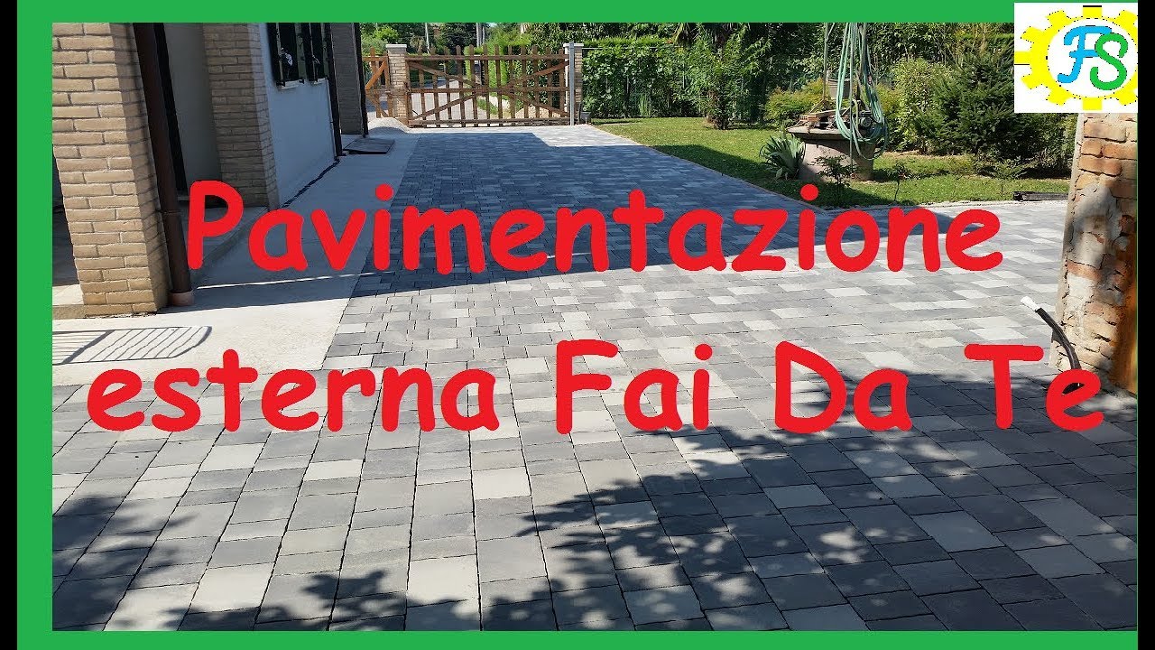 Pavimentazione autobloccanti giardino fai da te