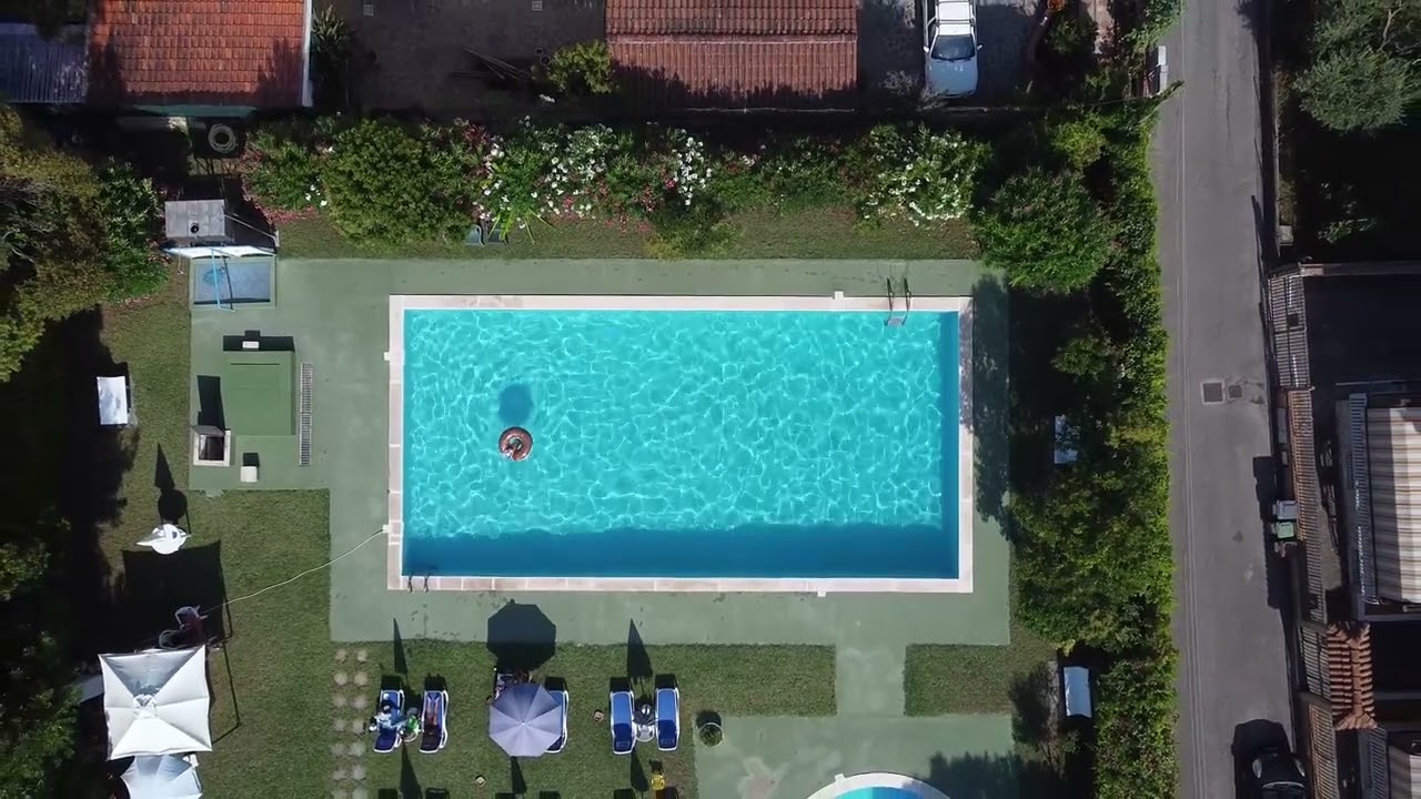 outdoor luxury swimming pool of private estate