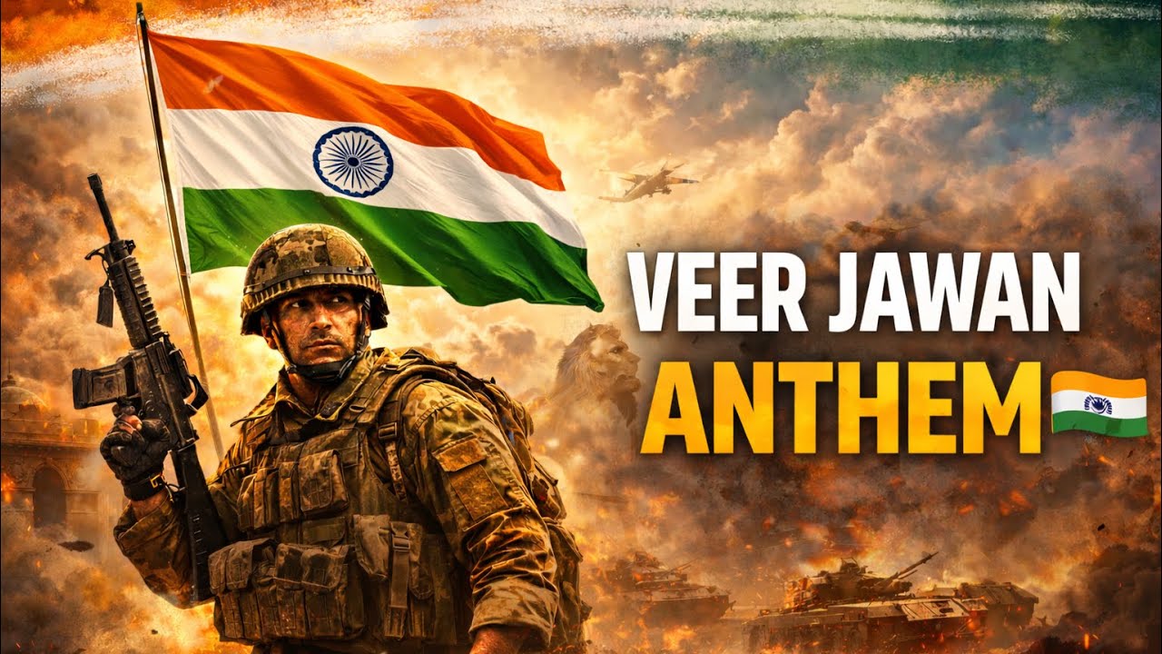 Aaj Bhujaye Fadak Uthi 🇮🇳 | Veer Jawan Anthem | Patriotic Hindi Song | Indian Army Tribute