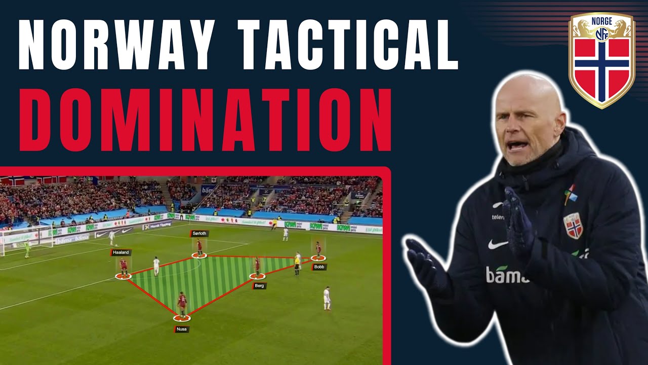 Norway Tactical Analysis | Build-Up Play, Full-Back Attacks & Compact Defense