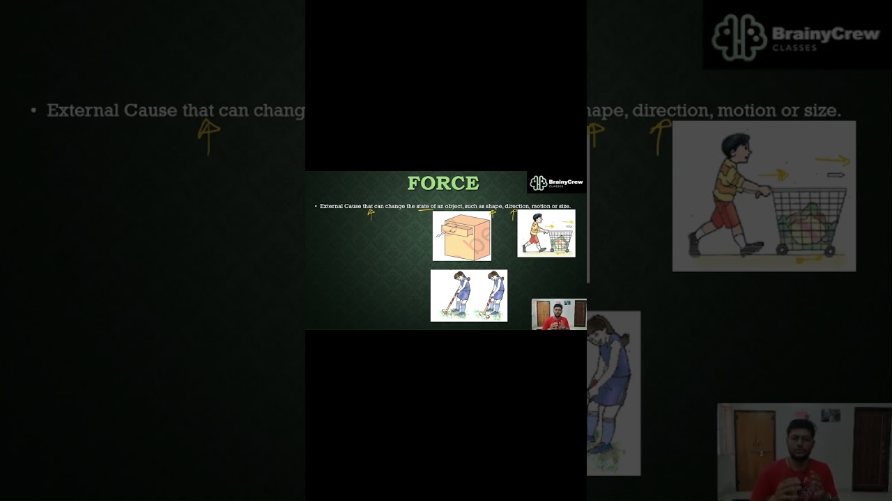 Force introduction (IX) #brainycrewclasses #forceandlawsofmotion #intro #viralshorts