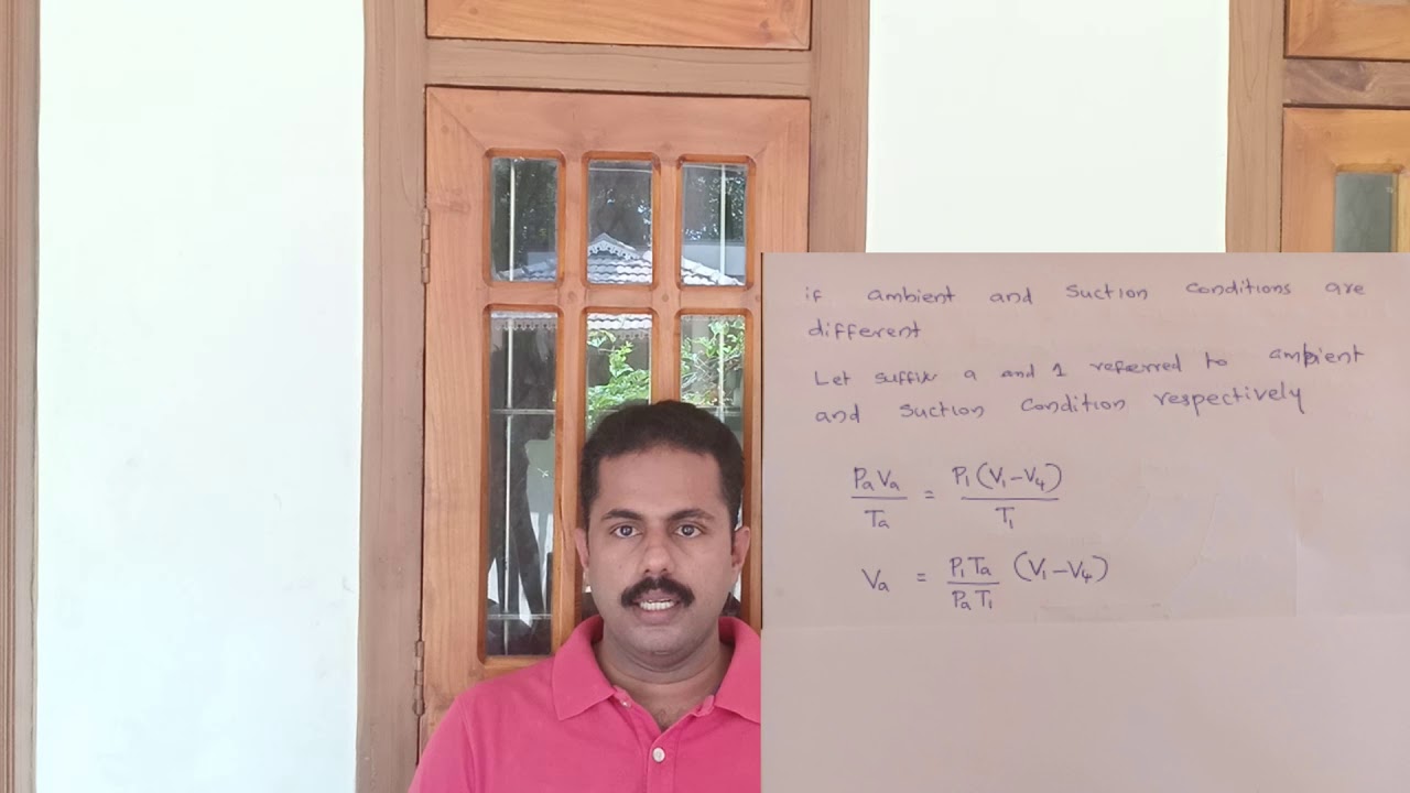 Lecture 9 - FAD and Volumetric efficiency of reciprocating air compressor