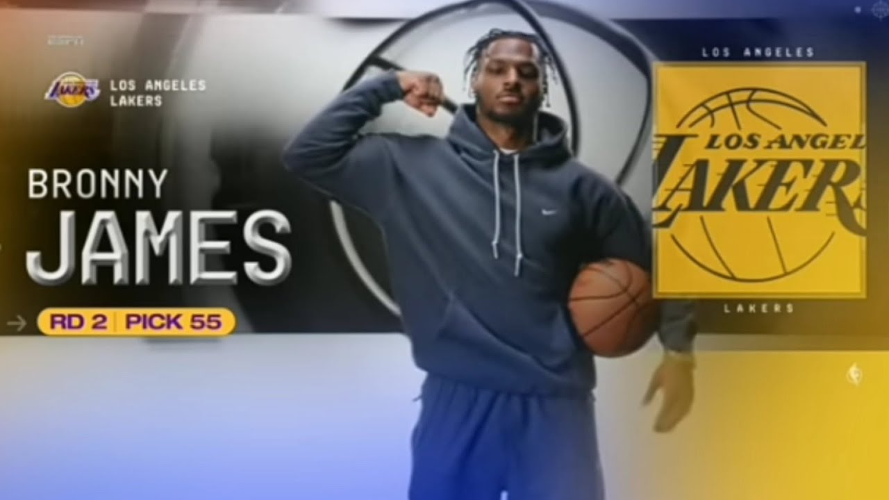 Los Angeles Lakers select Bronny James for 55th Pick in 2024 NBA Draft