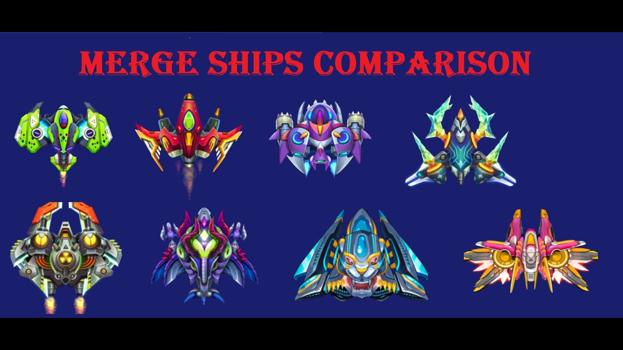 Space Shooter - Merge Ships Comparison (End of Unstoppable Era)