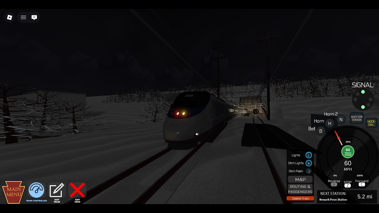 Amtrak Acela Express (NY Penn - 30th St; All Stops) | Roblox NEC Simulator