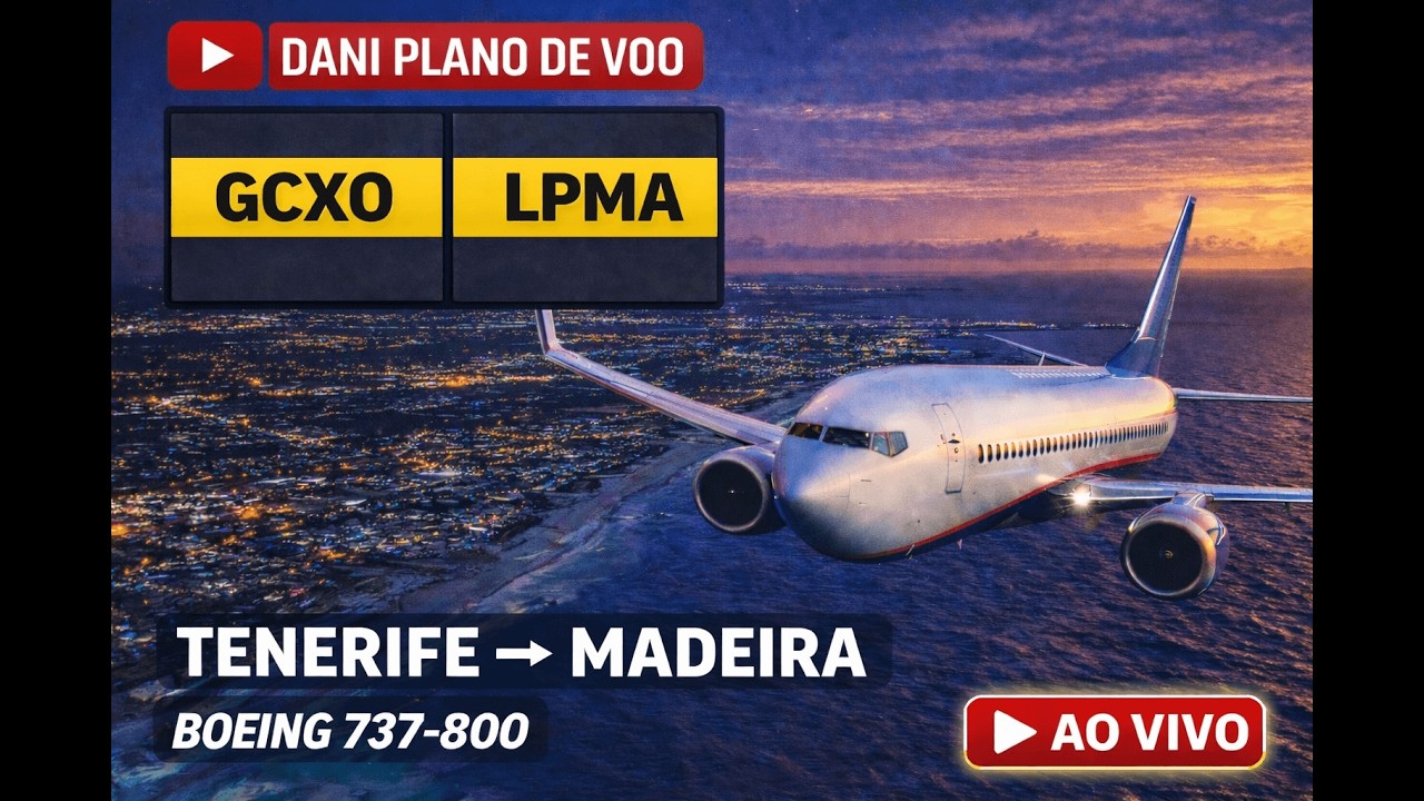 🔴 (FS2024 2K) GCXO Tenerife - LPMA Madeira | B738: Será se pegamos ventos fortes!? 🔴