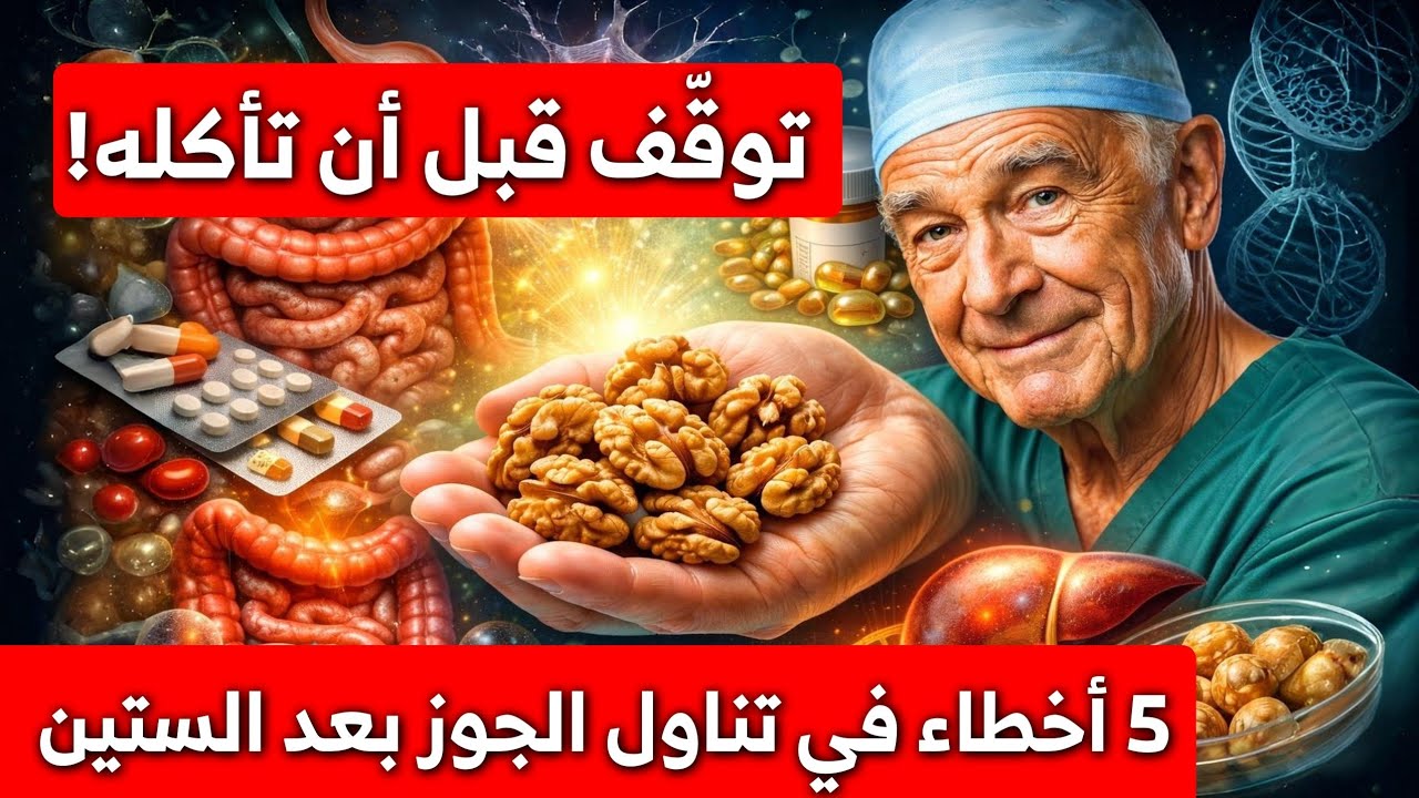 5 أخطاء في تناول الجوز بعد الستين (وكيف تتجنّبها)