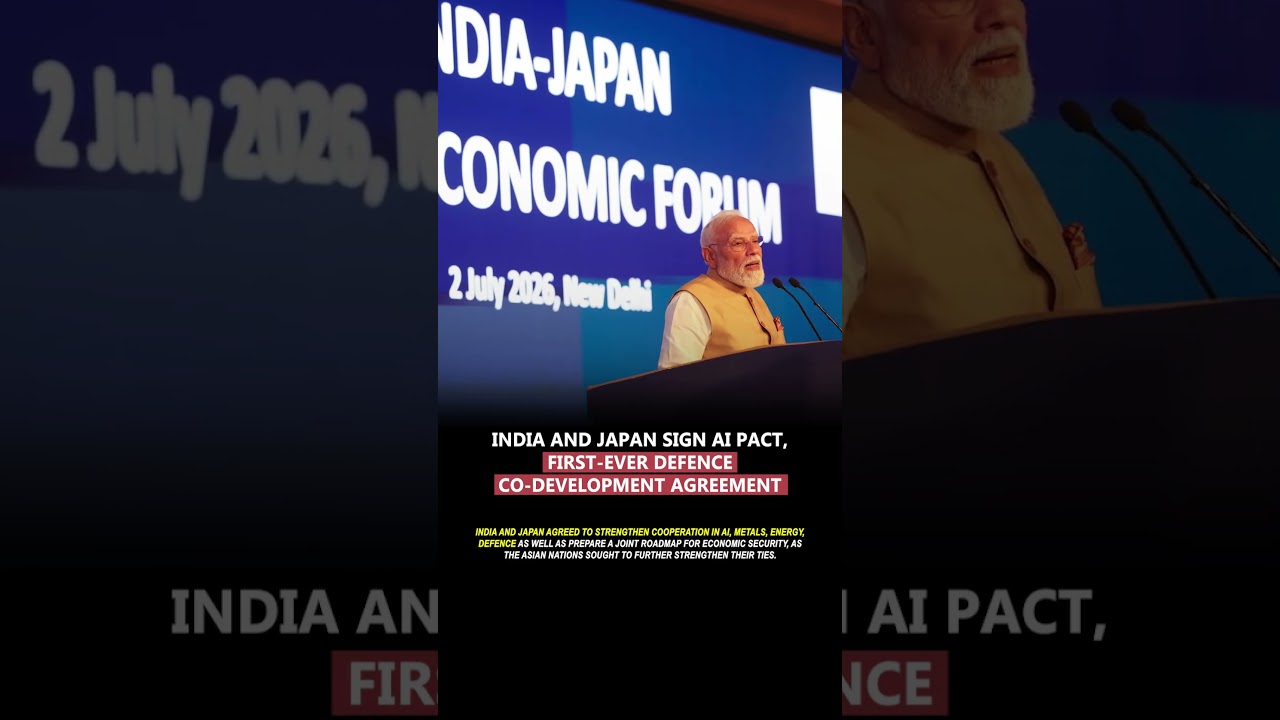 India and Japan sign the 1st-ever joint Defence-Tech pact #india #japan #defence #tech #economy