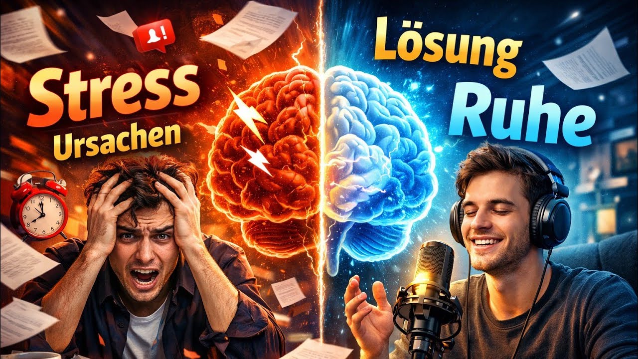 Stress verstehen und bewältigen | Ursachen, Folgen & effektive Strategien – Deutsch B2 Podcast