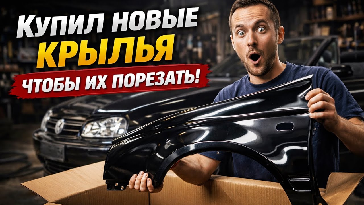 Купил новые крилья чтоб их порезать. Восстановление VW Golf Cabriolet