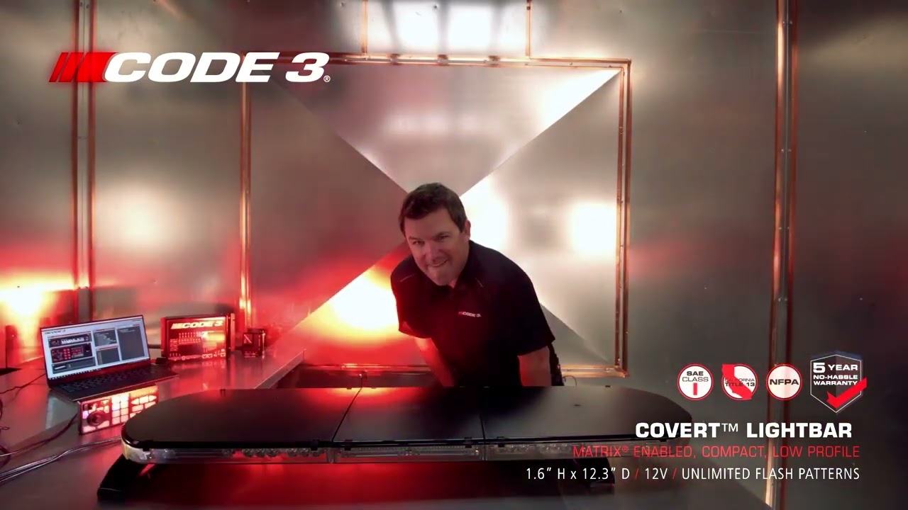 Covert Lightbar | Dual-Color | Tri-Color | Matrix Enabled | Warning Light