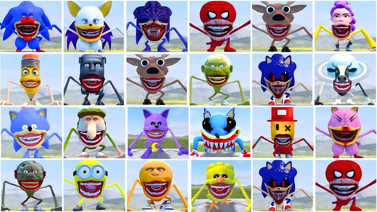 WHICH IS THE STRONGEST FROM ALL ITALIAN BRAINROT TAPES VS SHIN SONIC TAPES in Garry's Mod
