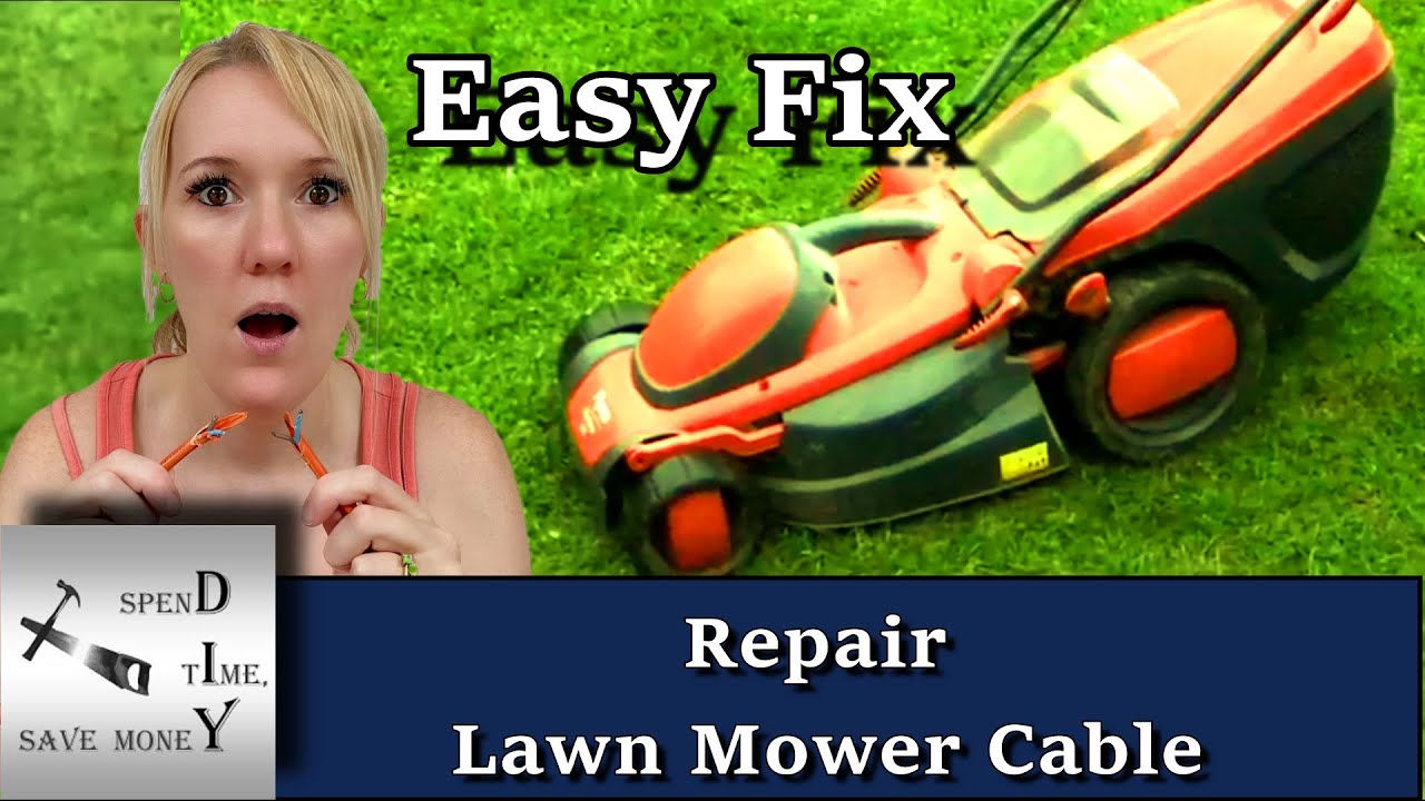 How to repair a lawn mower cable that's been cut or any other cable that has been damaged