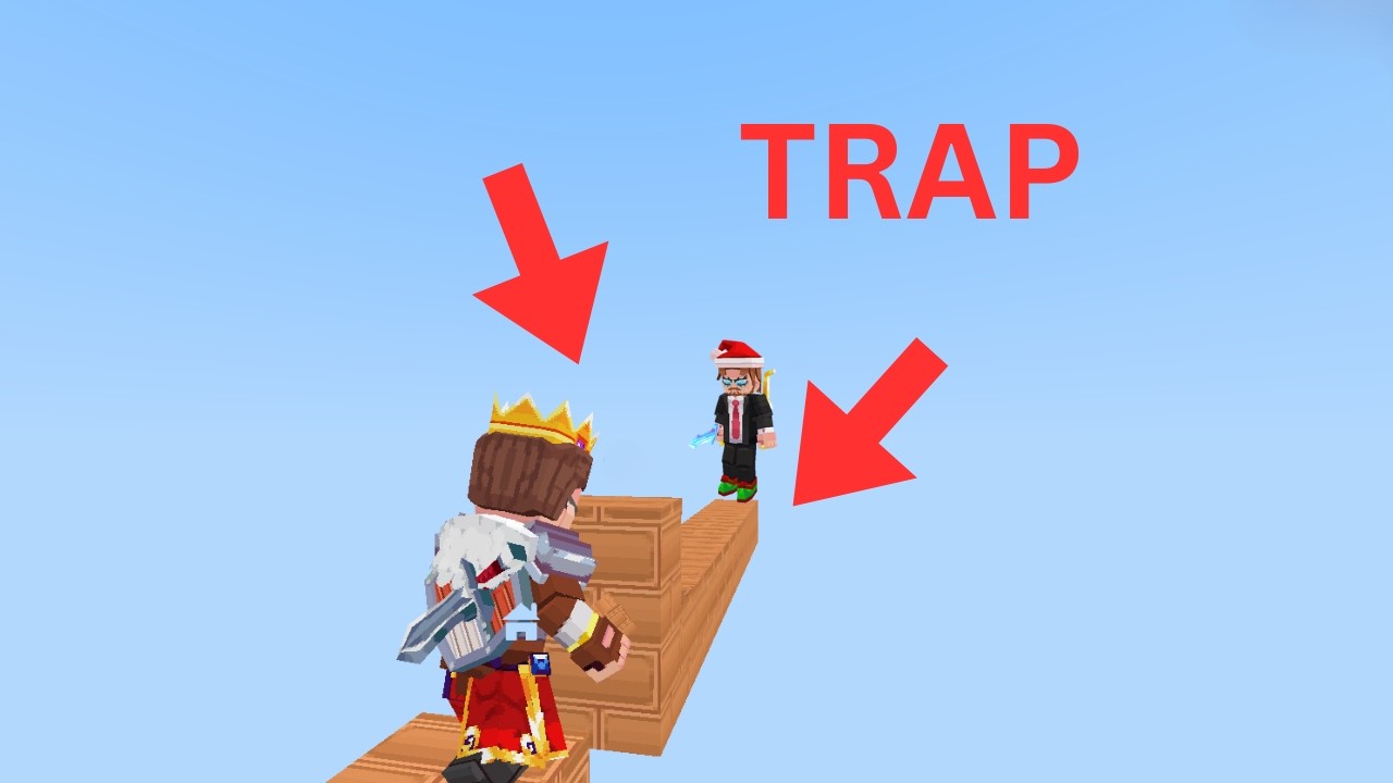 ABUSING Traps in Skywars! 🔥😱🔥 #minefun #minecraft #gaming #iosgames #vectaria #skywars #trap #funny