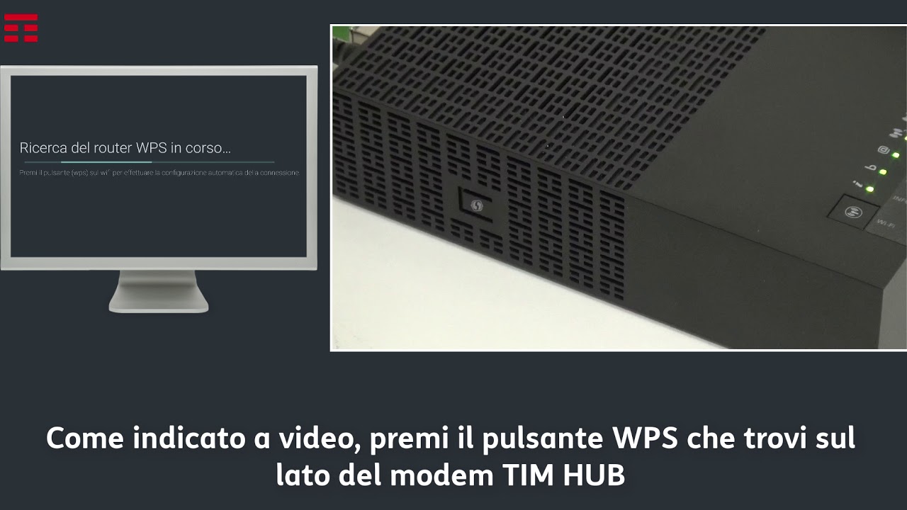 Collegamento WIFI tra TIMBOX e TIMHUB con WPS