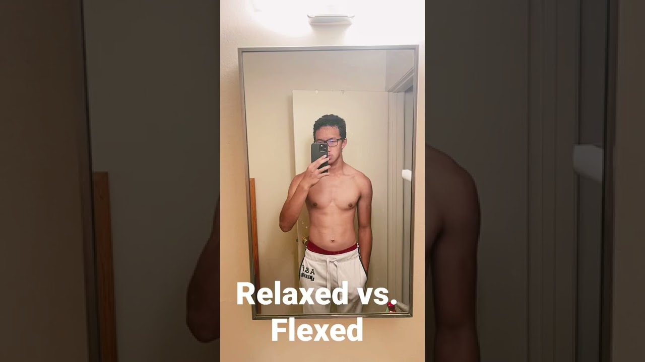 Abs relaxed vs. Abs flexed