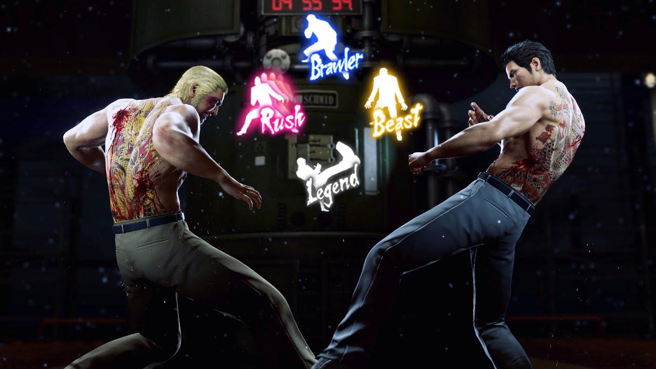 Style Switcher Mod Kiryu Kazuma vs Ryuji Goda Yakuza Kiwami 2