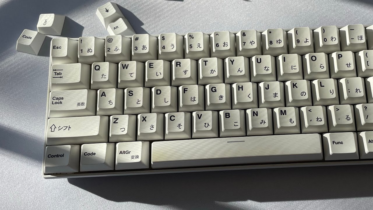 rk61 typing test + watch me install keycaps from memory
