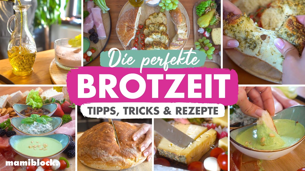 Tipps & Tricks f&uuml;r die BROTZEIT ❤️🤤  | Einfache Brotrezepte & Dips | Perfektes Abendbrot | mamiblock